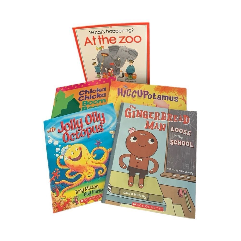 Lot Of 5 children’s paperback Books Scholastic Animals Zoo